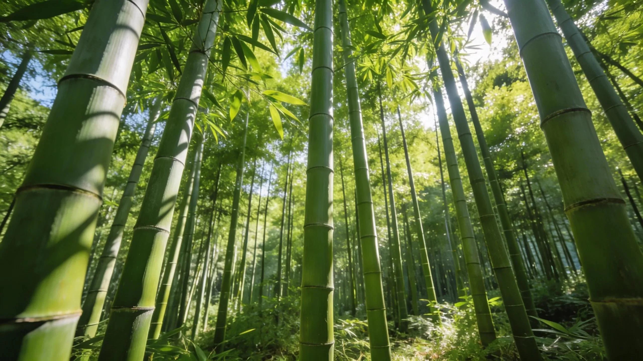 Vibrant bamboo forest illustrating the sustainability of bamboo fibre in eco-friendly living