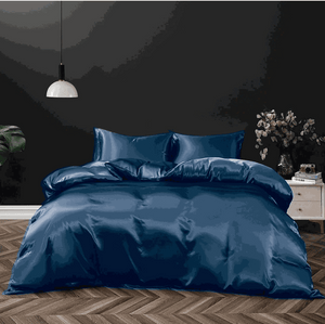 Silk Satin Quilt Cover Set – Smooth Hair, Glowing Skin, Luxe Sleep