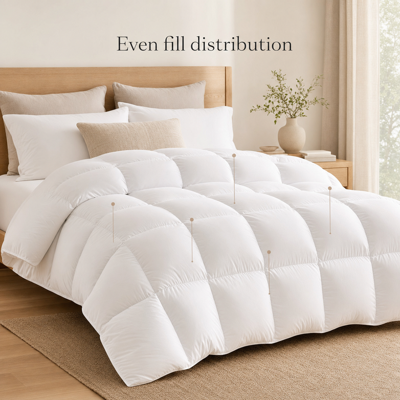 Goose Down Quilt - Trap Natural Warmth, Sleep Under Cloud-Like Comfort