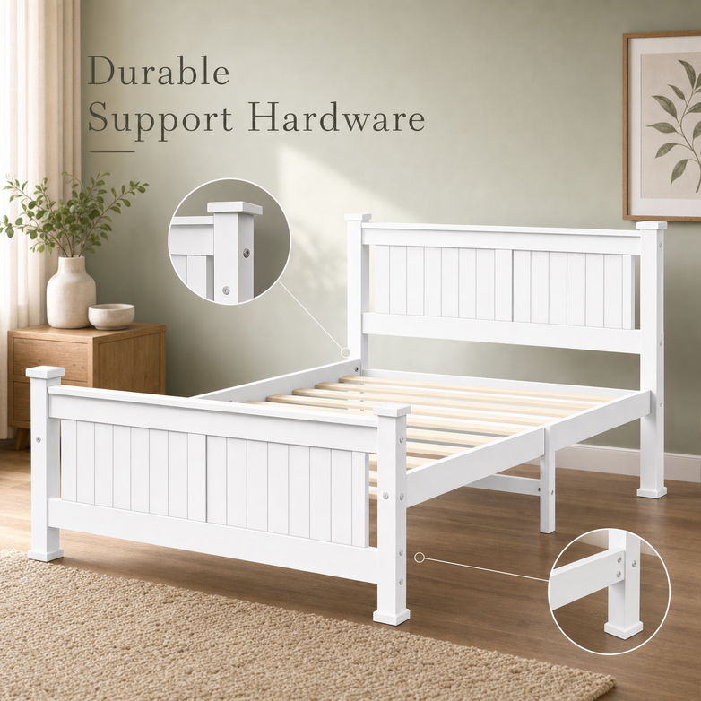 Timber Bed Base - Create Natural Warmth, Support Your Mattress Strength