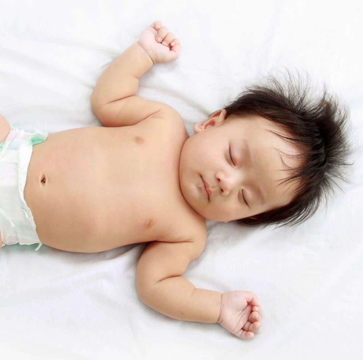 Baby on the Bamboo Sheets