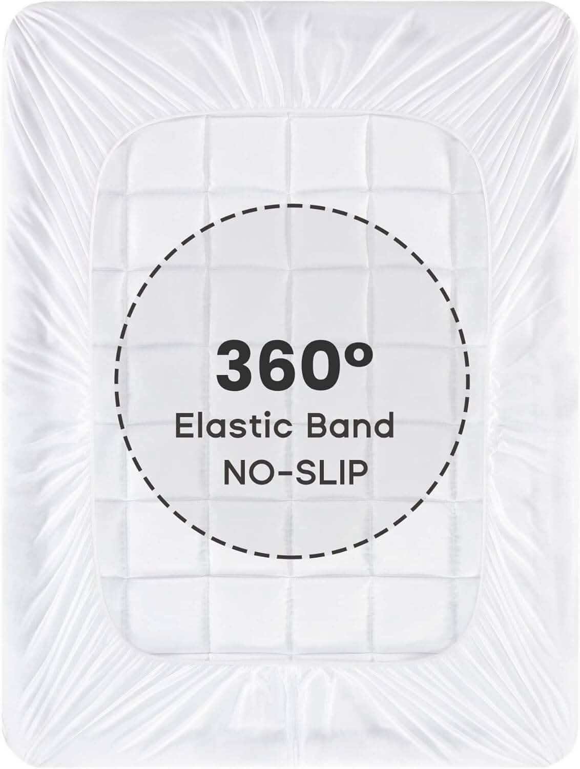 Bamboo Mattress Topper - Sleep Cooler, Wake Up Pain-Free
