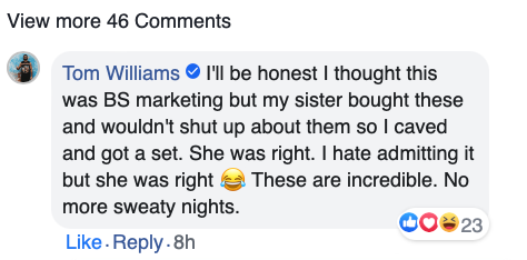 Customer reviews from verified Australian buyers praising Terra Wellness Ergonomic Pillow 2.0 for neck pain relief