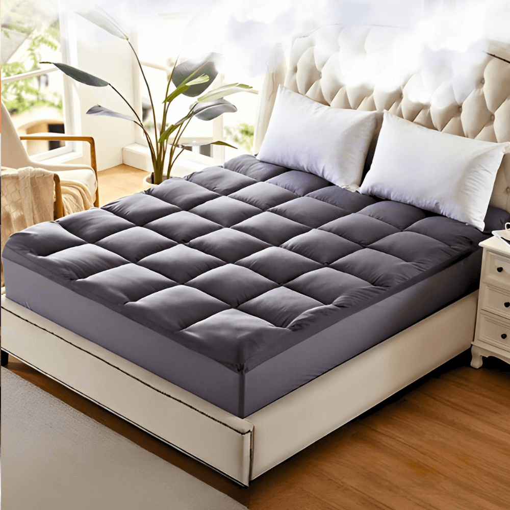 Bamboo Mattress Topper - Sleep Cooler, Wake Up Pain-Free