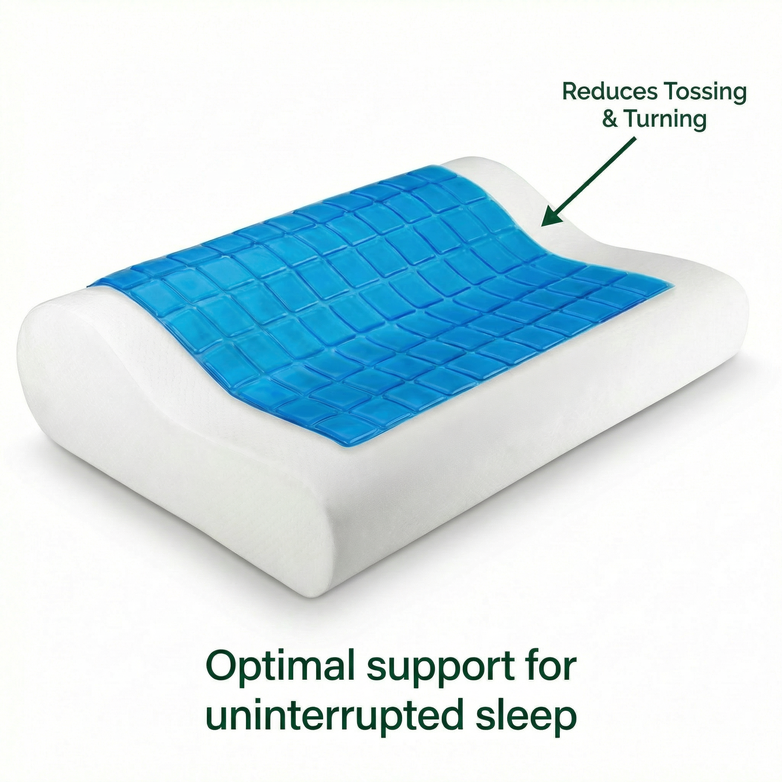 Cooling Pillow – Sleep Cooler, Ease Neck & Shoulder Tension