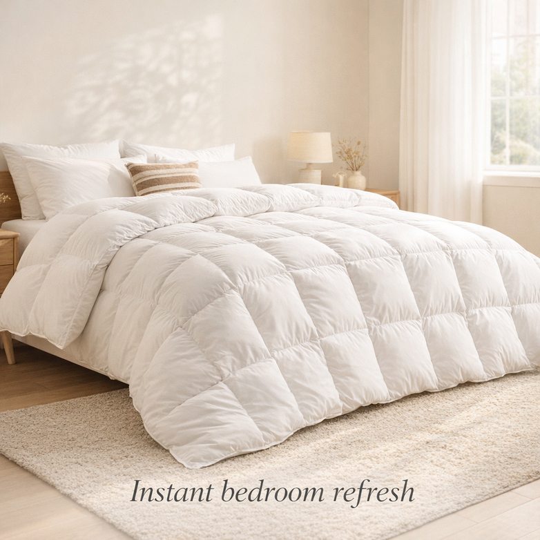 Goose Down Quilt - Trap Natural Warmth, Sleep Under Cloud-Like Comfort