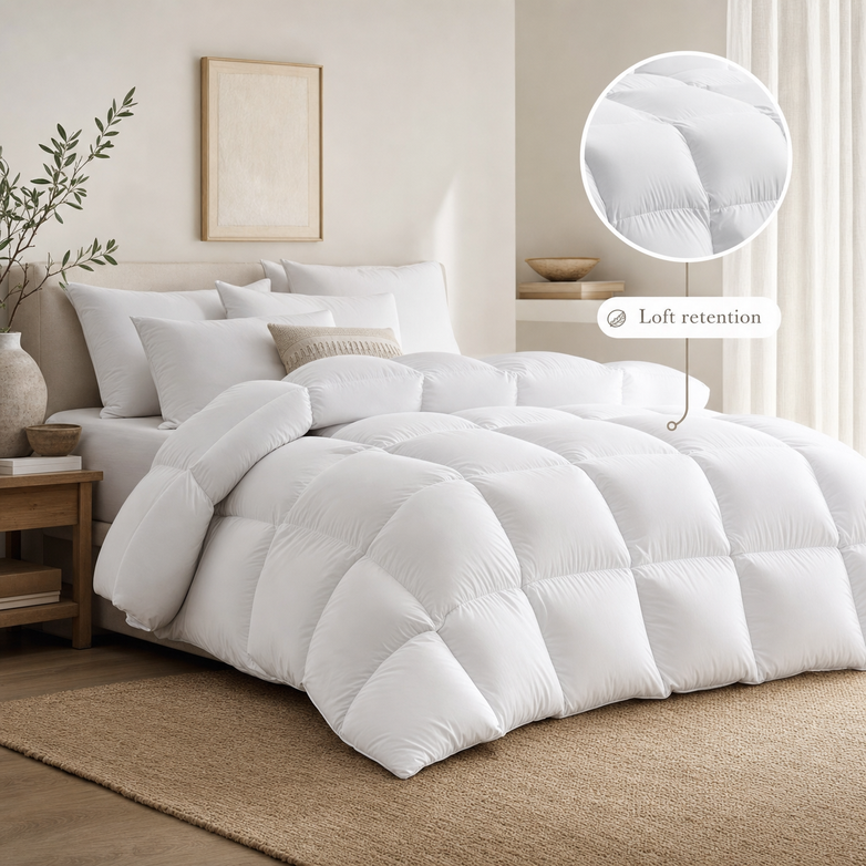 Goose Down Quilt - Trap Natural Warmth, Sleep Under Cloud-Like Comfort