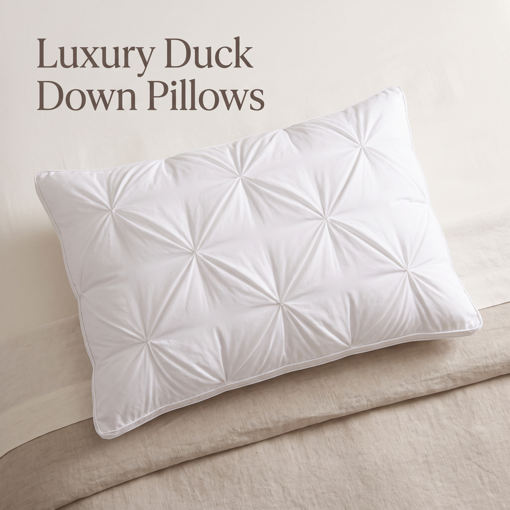 Luxury Duck Down Pillows - Experience Hotel Quality at Home