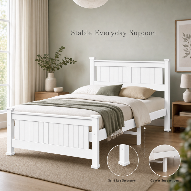 Timber Bed Base - Create Natural Warmth, Support Your Mattress Strength