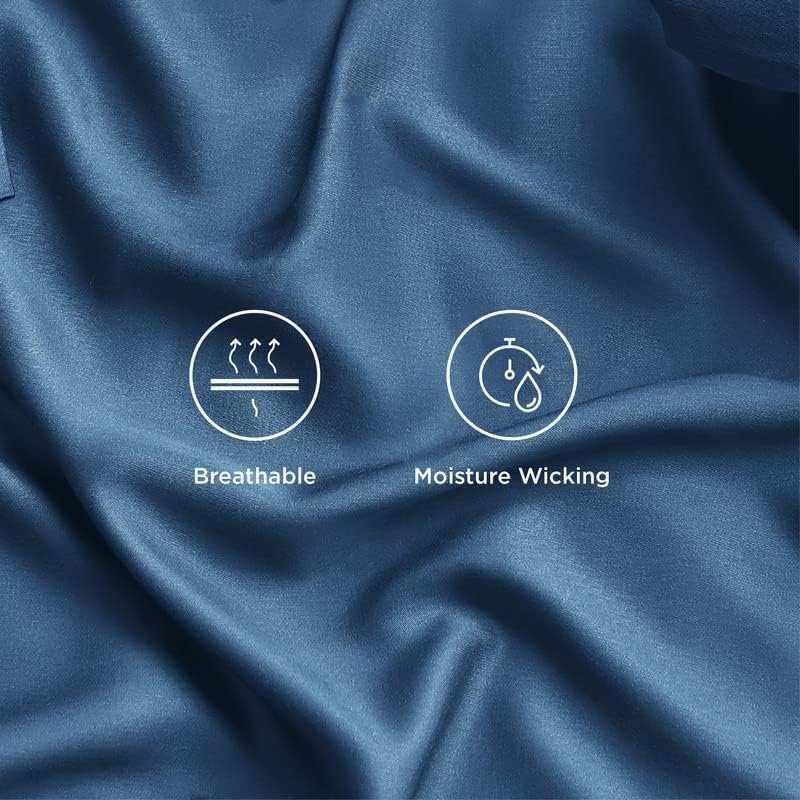 Adorearth Bamboo Sheets - Blue, King Queen Double Single